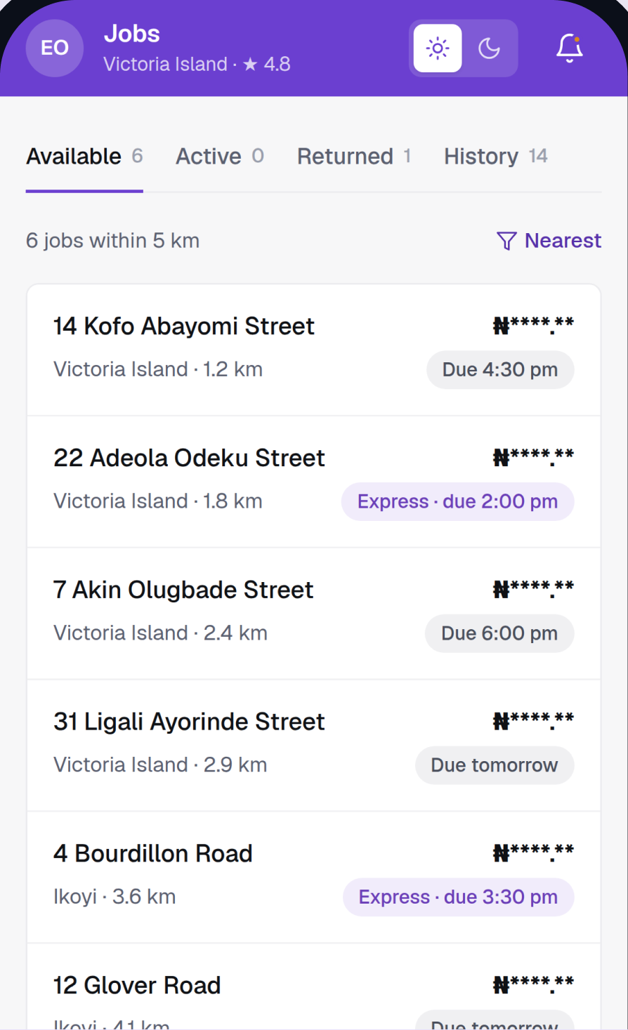 Pynpoint Agent app — jobs