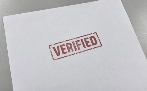 A document stamped “Verified”